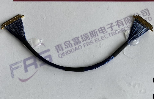 40awg Micro Coax 30 chân Đầu nối LVDS Lắp ráp cáp 250mm
