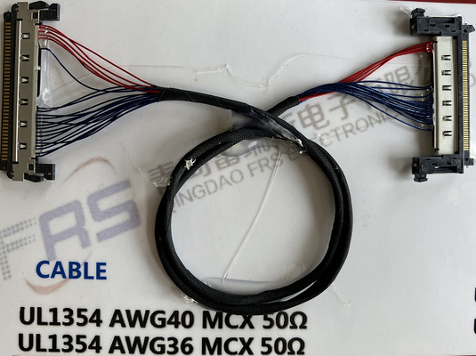 Cáp đầu nối 30 chân 0,8mm Awg40 LVDS 180mm Dây khai thác