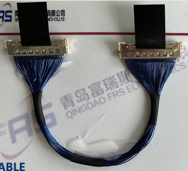 Awg40 LVDS Dây khai thác 210mm Đầu nối LCD 40 chân Lắp ráp cáp Micro Coax