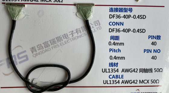 Dây khai thác dây LVDS radio 400mm, Dây khai thác màn hình LCD Awg42