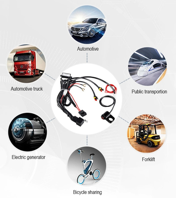 T Shaped Wire Harness Cáp lắp ráp Đầu nối Teflon Xe máy