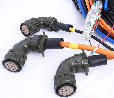 Khai thác dây điện cho robot 6 trục 200mm, dây đai thân 50 lõi cho cọc sạc năng lượng mới