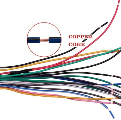 18AWG 4 Loa 16 Pin Đầu nối âm thanh nổi trên xe hơi Dây điện Khai thác