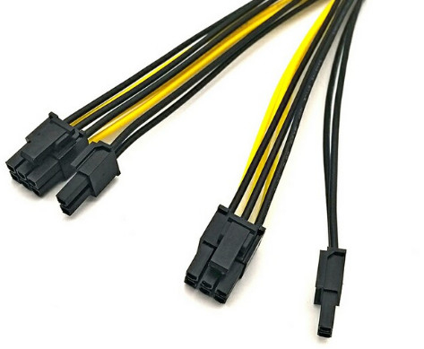 Dây nguồn 8 chân Dây điện PA66 dành cho nữ Cáp bọc 260mm cho ô tô