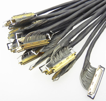 34awg Cáp đồng trục siêu nhỏ 20 lõi 380mm Teflon PTFE lắp ráp dây