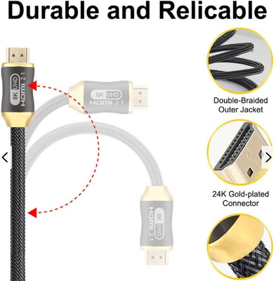 Cáp Hdmi tốc độ cực cao 4k 120hz HDmi 2.1 Dây 30awg