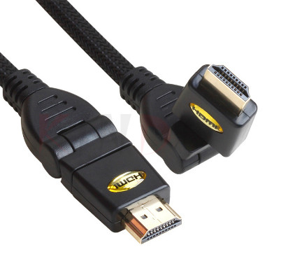 Cáp hdmi 1080p 360 độ 4k Ultra HD 8.0mm Tốc độ cao hdmi với Ethernet