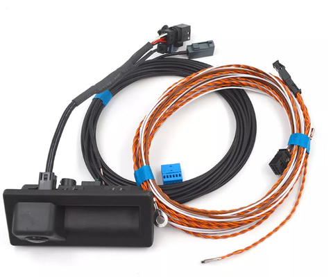 Cụm cáp máy ảnh ABS màu đen Dây video 210mm Lá chắn đơn